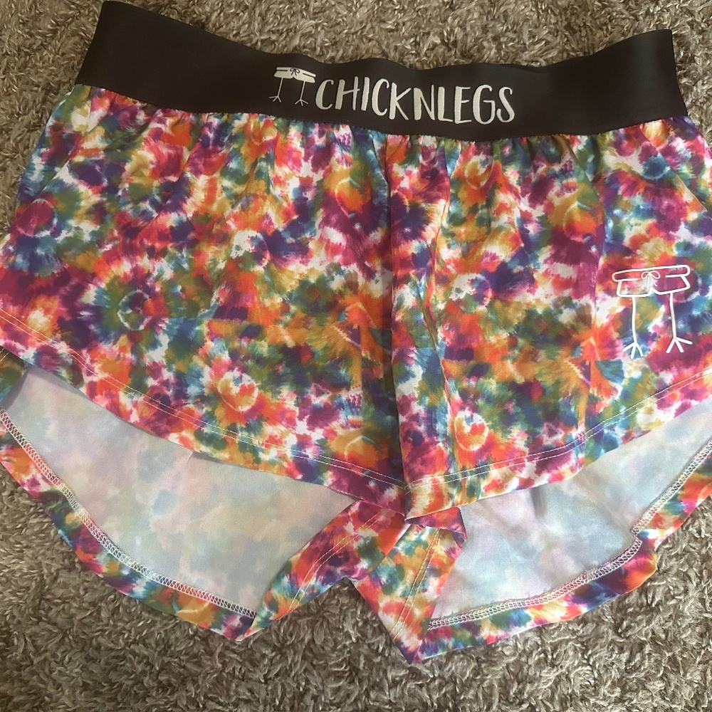 Chicknlegs Women's Colorful Confetti Running Shorts